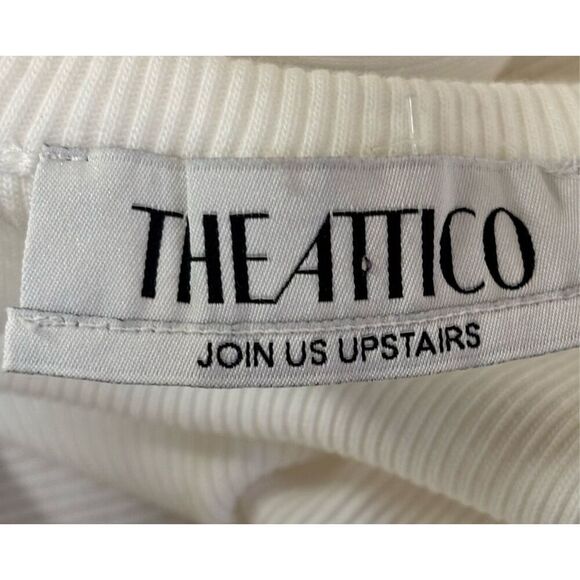 The Attico Eyelet-Embellished Ribbed-knit Tank Top NWT Size 42/ US 4-6 - Picture 8 of 12